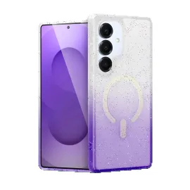 Newface Samsung Galaxy S25 Pummel Shiny Magsafe Kapak - Mor