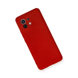 Newface Xiaomi Mi 11 Kılıf Nano Içi Kadife Silikon - Kırmızı