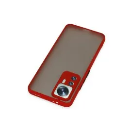 Newface Xiaomi Mi 12T Pro Kılıf Montreal Silikon Kapak - Kırmızı