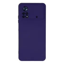 Newface Xiaomi Poco X4 Pro 5G Kılıf Nano Içi Kadife Silikon - Mor