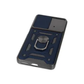 Newface Xiaomi Poco X4 Pro 5G Kılıf Pars Lens Yüzüklü Silikon - Lacivert