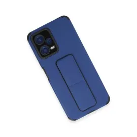 Newface Xiaomi Poco X5 5G Kılıf Mega Standlı Silikon - Mavi