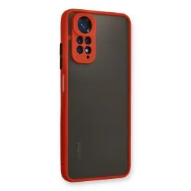 Newface Xiaomi Redmi Note 11S Kılıf Montreal Silikon Kapak - Kırmızı