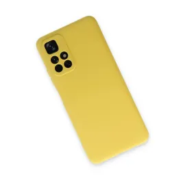 Newface Xiaomi Redmi Note 11T Kılıf Nano Içi Kadife Silikon - Sarı