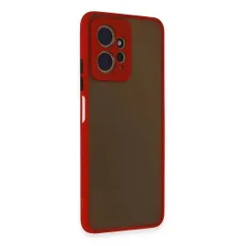 Newface Xiaomi Redmi Note 12 4G Kılıf Montreal Silikon Kapak - Kırmızı