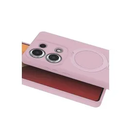 Newface Xiaomi Redmi Note 13 Pro 4G Regal Magsafe Standlı Kapak - Açık Pembe