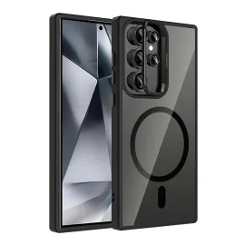 Joko Samsung Galaxy S24 Ultra Remim Lensli Magsafe Standlı Kapak - Siyah