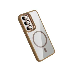 Joko Samsung Galaxy S25 Remim Lensli Magsafe Standlı Kapak - Kahverengi