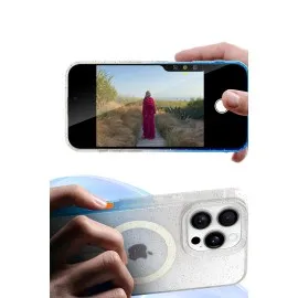 Newface Apple Iphone 14 Pro Pummel Shiny Magsafe Kapak - Mor