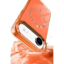 Newface Apple Iphone 17 Air Live Diamond Magsafe Kapak - Pembe