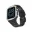 Newface Apple Watch 42Mm Kr401 Silikon Kordon - Siyah-Gümüş
