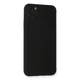 Newface Iphone 11 Pro Max Kılıf Nano Içi Kadife Silikon - Siyah
