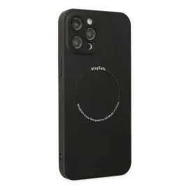 Newface Iphone 12 Pro Kılıf Jack Magneticsafe Lens Silikon - Siyah