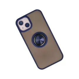 Newface Iphone 13 Kılıf Montreal Yüzüklü Silikon Kapak - Lacivert