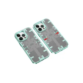 Newface Iphone 13 Pro Kılıf Mekanik Bumper Kapak - Yeşil