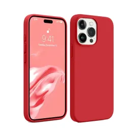 Newface Iphone 15 Pro Kılıf First Silikon - Kırmızı