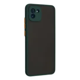 Newface Samsung Galaxy A03 Kılıf Montreal Silikon Kapak - Yeşil