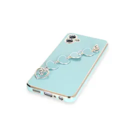 Newface Samsung Galaxy A04E Kılıf Esila Silikon - Su Yeşili