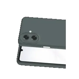 Newface Samsung Galaxy A07 4G Nano Içi Kadife Silikon - Gri