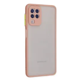 Newface Samsung Galaxy A22 Kılıf Montreal Silikon Kapak - Pembe