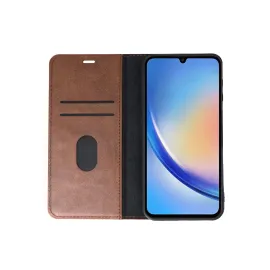 Newface Samsung Galaxy A24 4G Kılıf Trend S Plus Kapaklı Kılıf - Taba