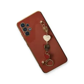 Newface Samsung Galaxy A32 Kılıf Esila Silikon - Kırmızı