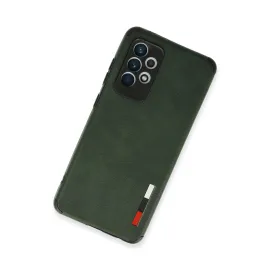 Newface Samsung Galaxy A72 Kılıf Loop Deri Silikon - Yeşil