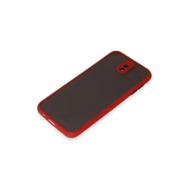 Newface Samsung Galaxy J7 Pro / J730 Kılıf Montreal Silikon Kapak - Kırmızı