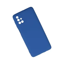 Newface Samsung Galaxy M51 Kılıf Nano Içi Kadife Silikon - Mavi