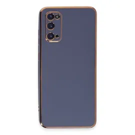 Newface Samsung Galaxy S20 Kılıf Volet Silikon - Mavi