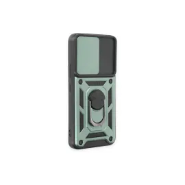 Newface Samsung Galaxy S23 Fe Kılıf Pars Lens Yüzüklü Silikon - Yeşil