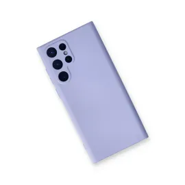 Newface Samsung Galaxy S23 Ultra Kılıf Nano Içi Kadife Silikon - Lila