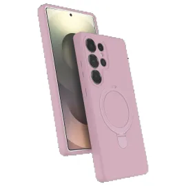 Newface Samsung Galaxy S23 Ultra Regal Magsafe Standlı Kapak - Açık Pembe