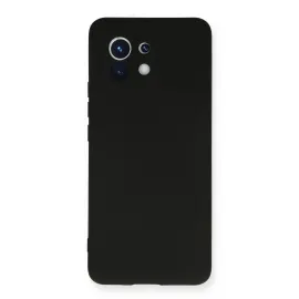 Newface Xiaomi Mi 11 Kılıf Nano Içi Kadife Silikon - Siyah