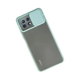 Newface Xiaomi Mi 11 Lite Kılıf Palm Buzlu Kamera Sürgülü Silikon - Turkuaz