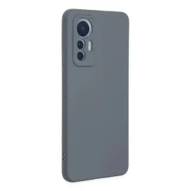 Newface Xiaomi Mi 12 Lite Kılıf Nano Içi Kadife Silikon - Gri