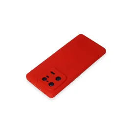 Newface Xiaomi Mi 13 Pro Kılıf Nano Içi Kadife Silikon - Kırmızı