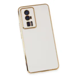 Newface Xiaomi Poco F5 Pro Kılıf Volet Silikon - Beyaz