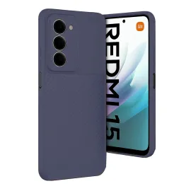 Newface Xiaomi Redmi 15 4G Auto Focus Karbon Kapak - Lacivert