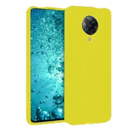 Newface Xiaomi Redmi K30 Pro Kılıf Nano Içi Kadife Silikon - Sarı