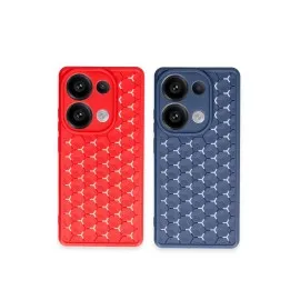 Newface Xiaomi Redmi Note 13 Pro 4G Kılıf Petek Silikon Kapak - Lila