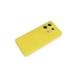 Newface Xiaomi Redmi Note 13 Pro 5G Kılıf Nano Içi Kadife Silikon - Sarı
