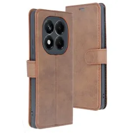 Newface Xiaomi Redmi Note 14 Pro 5G Kılıf Trend S Plus Kapaklı Kılıf - Taba