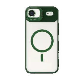 Joko Apple Iphone 17 Air Remim Lensli Magsafe Standlı Kapak - Koyu Yeşil