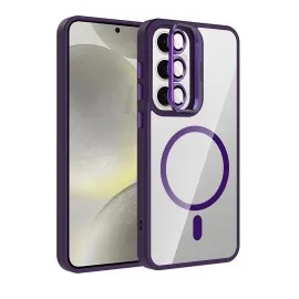 Joko Samsung Galaxy S25 Fe Remim Lensli Magsafe Standlı Kapak - Derin Mor