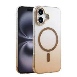 Newface Apple Iphone 16 Glossy Magsafe Kapak - Çöl Titanyum