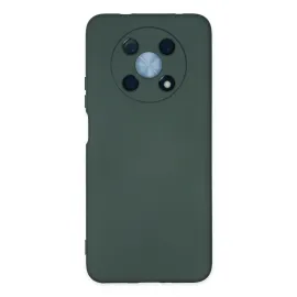 Newface Huawei Nova Y90 Kılıf Nano Içi Kadife Silikon - Koyu Yeşil