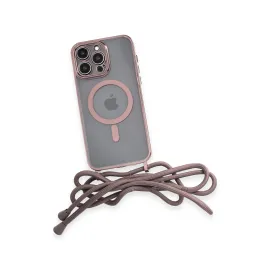 Newface Iphone 13 Pro Kılıf Divo Lazer Askılı Magsafe Kapak - Pembe