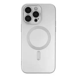 Newface Iphone 14 Pro Kılıf Moshi Lens Magneticsafe Silikon - Gümüş