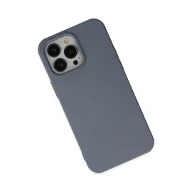 Newface Iphone 14 Pro Kılıf Nano Içi Kadife  Silikon - Gri
